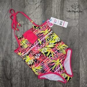 Limited Too Crochet Front One Piece Swimsuit Size 6X